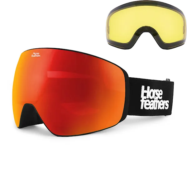 Snowboard Goggles Horsefeathers Scout black | mirror red 2027