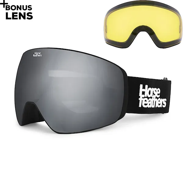 Snowboardové brýle Horsefeathers Scout black | mirror silver 2027