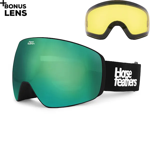 Snowboard Goggles Horsefeathers Scout black | mirror green 2026