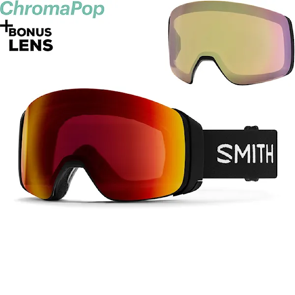 Snowboard Goggles Smith 4D Mag black | cp ed red mirror+cp storm yellow flash 2026