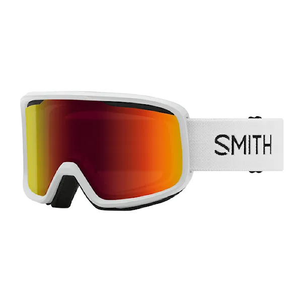 Snowboard Goggles Smith Frontier white | red sol-x 2025