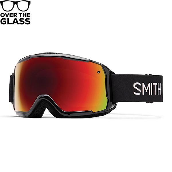 Snowboard Goggles Smith Grom black | red sol-x 2026
