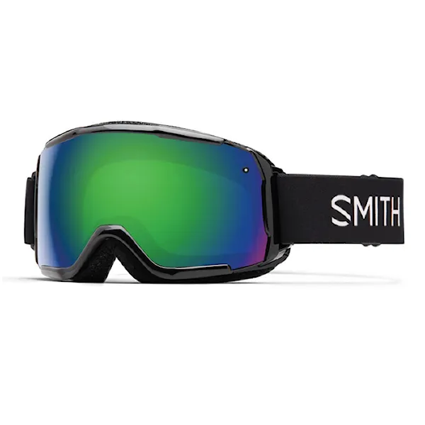 Snowboard Goggles Smith Grom black | green sol-x mirror 2026
