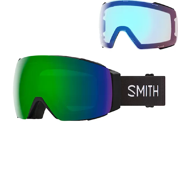 Snowboardové brýle Smith I/O Mag black | cp sun green +cp storm rose flash mirror 2026