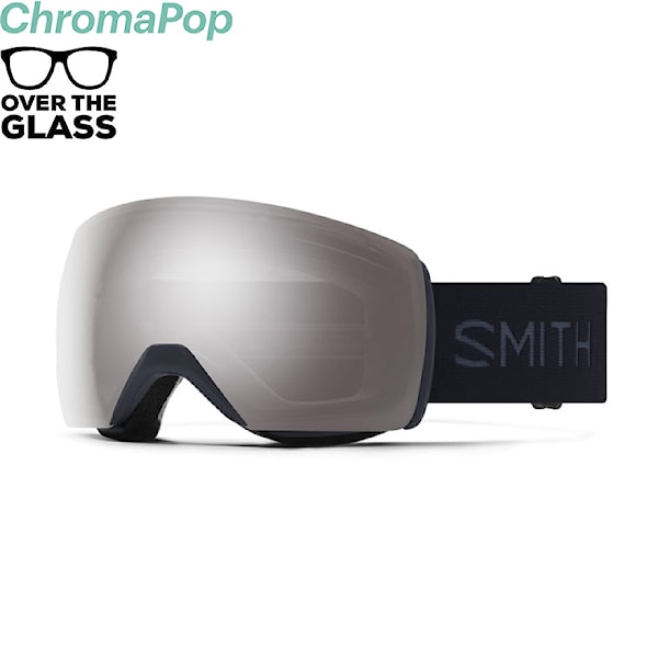Snowboard Goggles Smith Skyline XL midnight navy | chromapop sun platinum mirror 2025