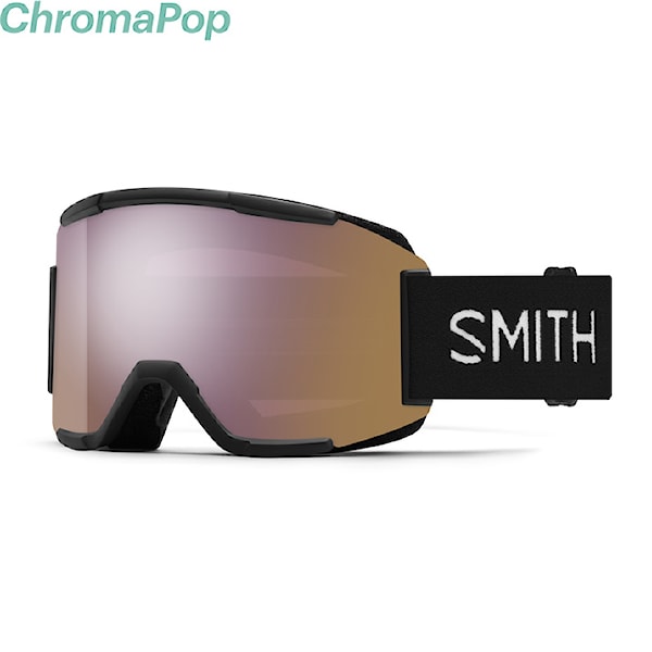 Snowboardové okuliare Smith Squad black | chromapop everyday rose gold mirror + clear 2026