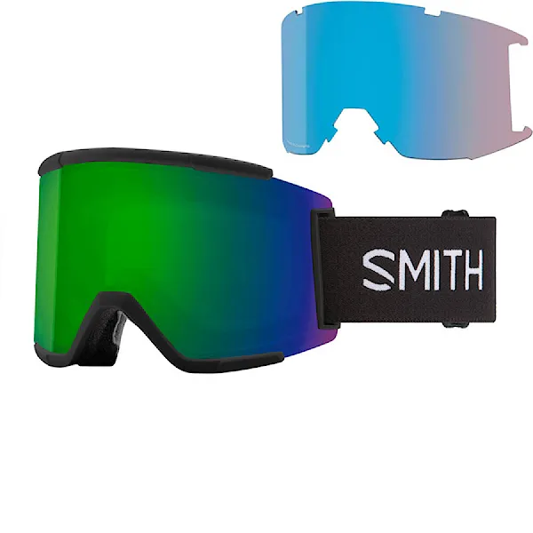 Snowboardové brýle Smith Squad XL black | cp sun green mirror+cp storm rose flash 2026