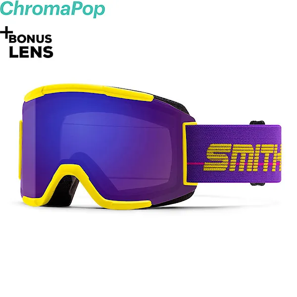 Snowboardové brýle Smith Squad yellow 1993 | chromapop ed violet mirror+yellow 2020