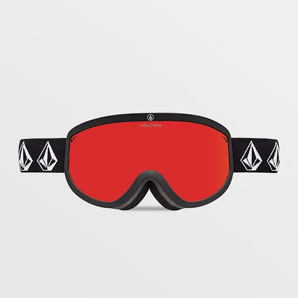 Snowboardové brýle Volcom Footprints matte black stone | red chrome+yellow 2026