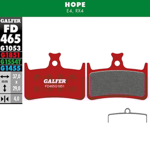Brake Pads Galfer Advanced FD465 G1851 Hope