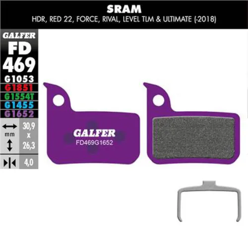 Klocek hamulcowy Galfer E-Bike FD469 G1652 SRAM