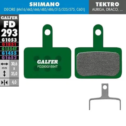 Klocek hamulcowy Galfer Pro FD293 G1554T Shimano, Tektro, TRP