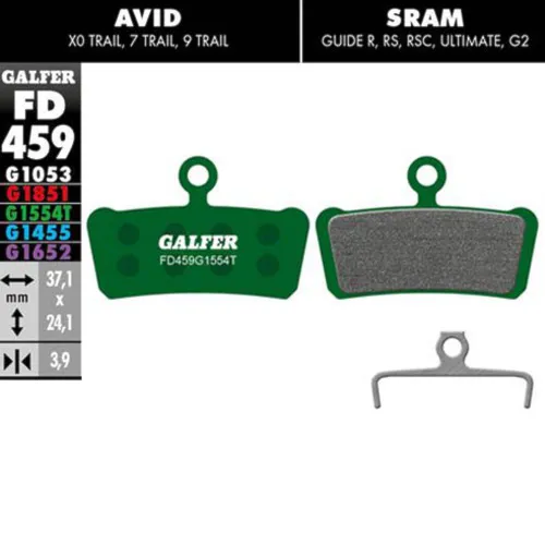 Brzdové destičky Galfer Pro FD459 G1554T Avid/SRAM