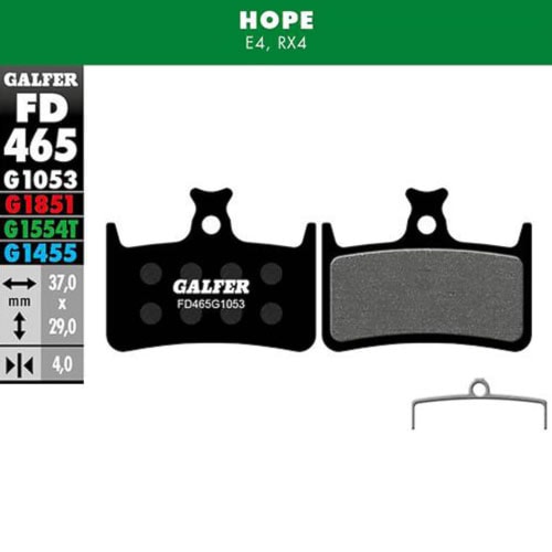 Brake Pads Galfer Performance FD465 G1053 Hope