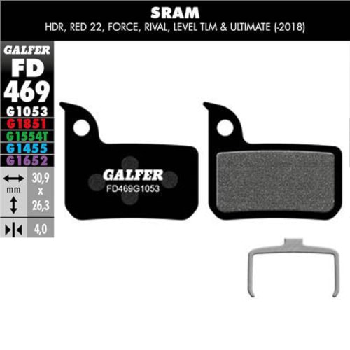 Brzdové destičky Galfer Performance FD469 G1053 SRAM