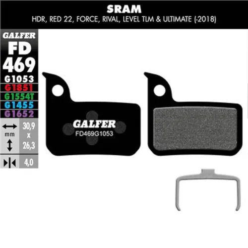 Klocek hamulcowy Galfer Performance FD469 G1053 SRAM