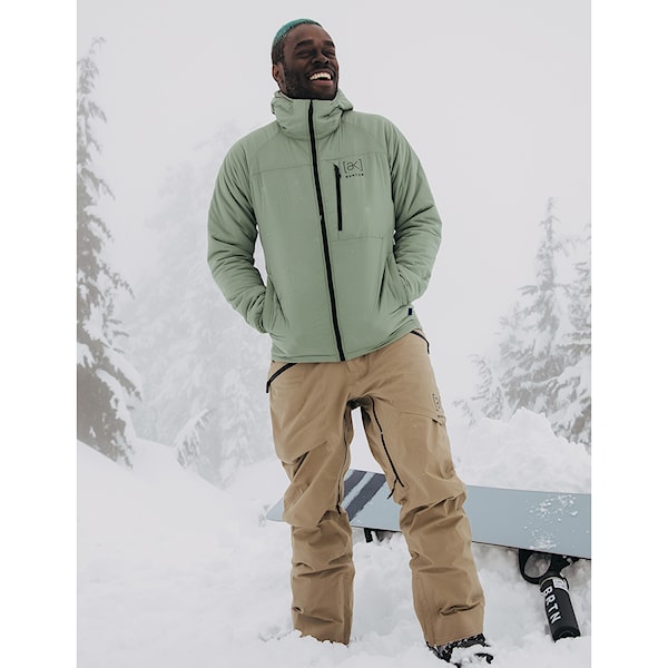 Bunda na snowboard Burton [ak] Helium Hooded Stretch Insulated hedge green 2024