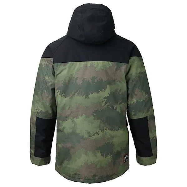 Snowboard Jacket Burton Frontier true black/oil camo 2016