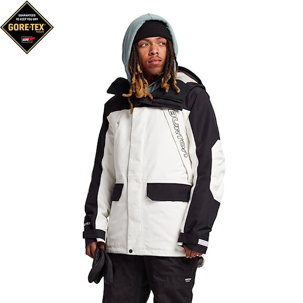 Kurtka snowboardowa Burton Gore Breach stout whiite/true black 2021