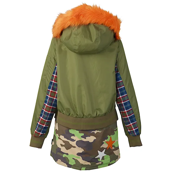 Bunda na snowboard Burton L.a.m.b. Rareview Parka woodland camo/olivine 2018