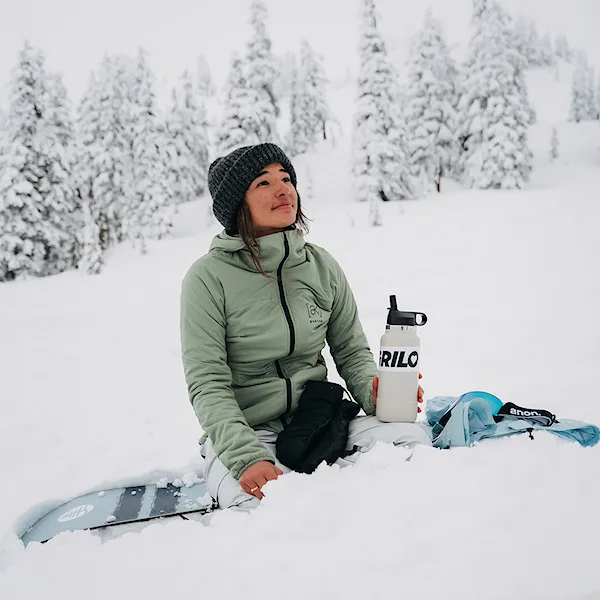 Kurtka snowboardowa Burton Wms [ak] Helium Hooded Stretch Insulated hedge green 2024