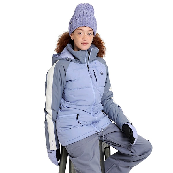 Kurtka snowboardowa Burton Wms Keelan foxglove/folkstone grey 2022