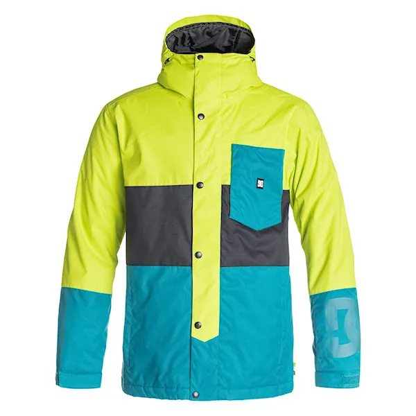 Snowboard Jacket DC Defy lime punch 2016