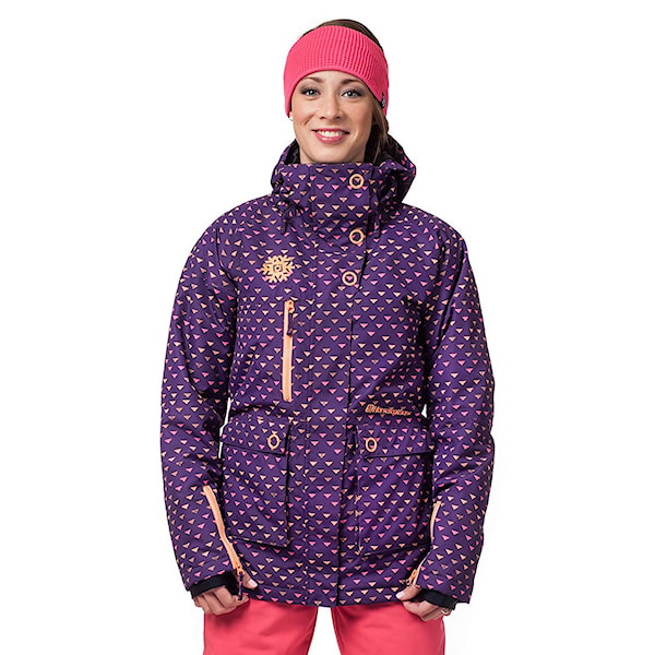 Bunda na snowboard Horsefeathers Aiko grape triangles 2016