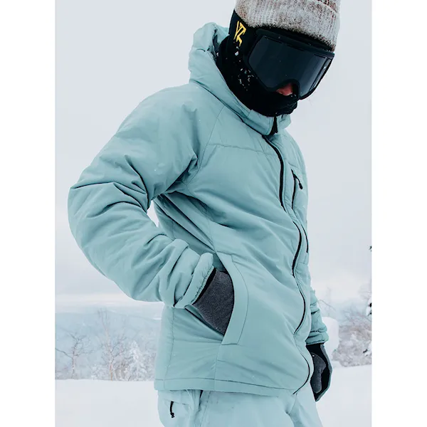 Bunda na snowboard Burton [ak] Helium Hooded Stretch Insulated petrol green 2025