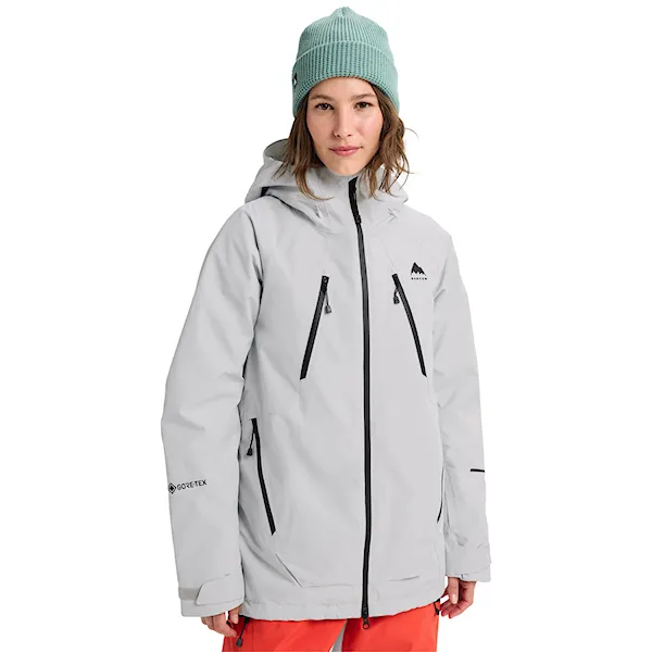 Bunda na snowboard Burton Wms GORE-TEX Reserve 2L Insulated Jacket grey cloud 2026