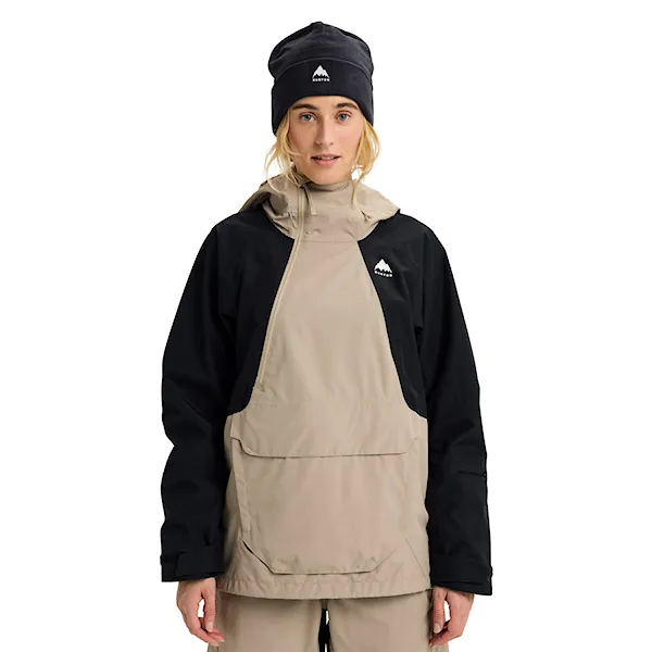 Kurtka snowboardowa Burton Wms Reserve 2L Relaxed Anorak summit taupe/true black 2026