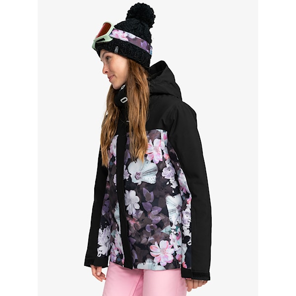 Bunda na snowboard Roxy Galaxy true black blurry flower 2024