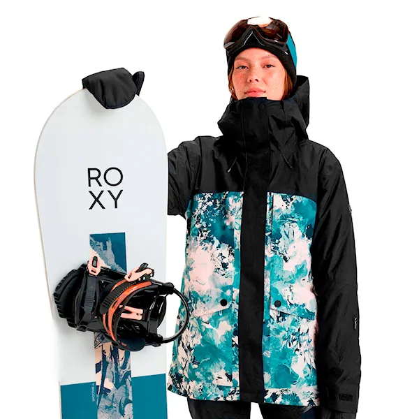 Bunda na snowboard Roxy Gore-Tex Glade Jacket sea pine dreamy picture 2025