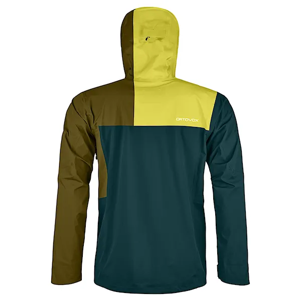 Športová bunda ORTOVOX 3L Ortler Jacket dark pacific 2024