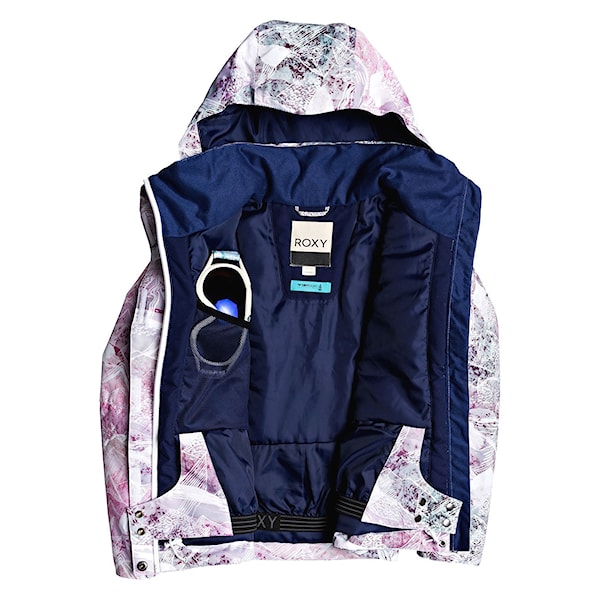 Bunda na snowboard Roxy Roxy Jetty Girl bright white mysterious view 2020