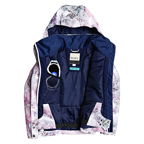 Bunda na snowboard Roxy Roxy Jetty Girl bright white mysterious view 2020