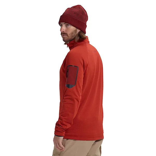 Technická mikina Burton Ak Grid Half Zip bitters 2019