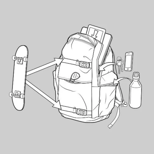 Backpack Burton Kilo eclipse crinkle 2017