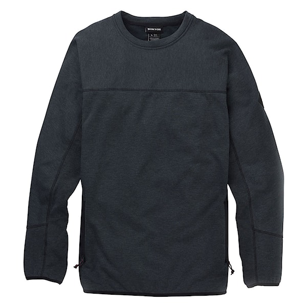 Technická mikina Burton Minturn Crew true black heather 2020