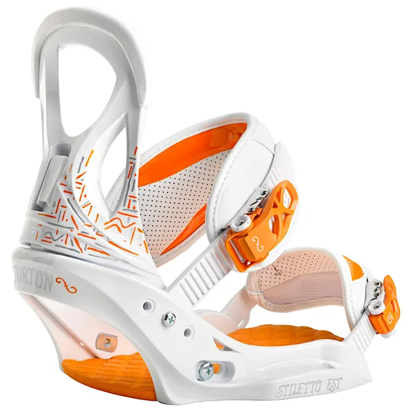 Vázání na lyže Burton Stiletto Est white/orange 2014