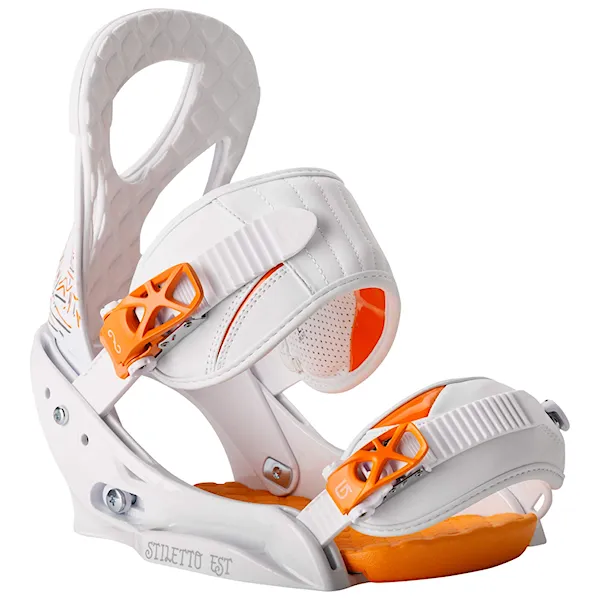 Vázání na lyže Burton Stiletto Est white/orange 2014