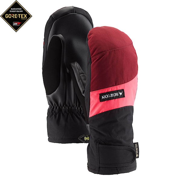 Rukavice na snowboard Burton Wms Reverb Gore Mitt mulled berry/potent pink 2022