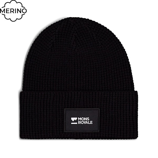 Czapka Mons Royale Bluff Merino black 2026