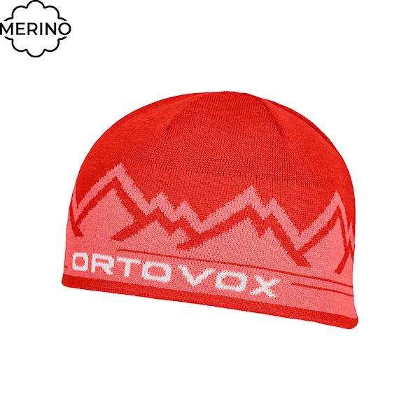 Beanie ORTOVOX Peak sunset orange 2025