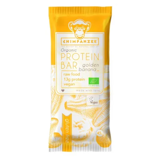 Energetická tyčinka Chimpanzee Organic Protein Bar Banana
