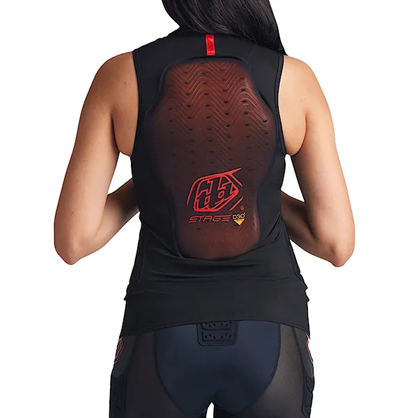 Bike Back Protector Troy Lee Designs Stage Ghost D3O Vest Baselayer solid black