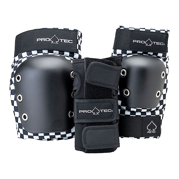 Ochraniacze kolan na deskorolkę Pro-Tec Street Gear Junior 3 Pack checker