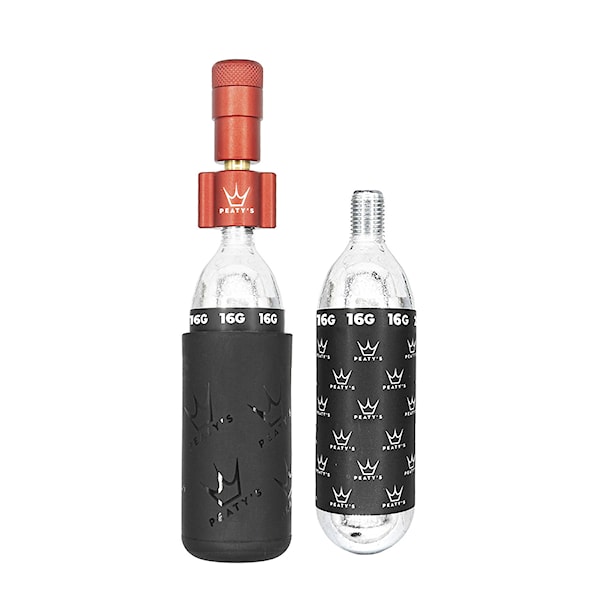 CO2 Pompka Peaty's Holeshot CO2 Tyre Inflator - Road & Gravel red