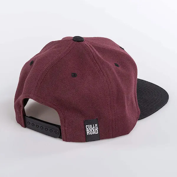 Kšiltovka Cult of the Road Shadow Snapback maroon 2019