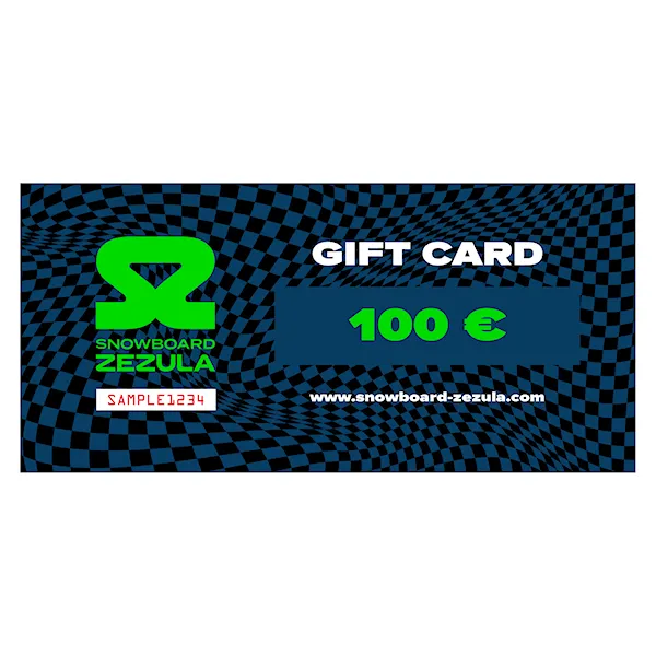 Gift Card SNOWBOARD ZEZULA 100 € EN